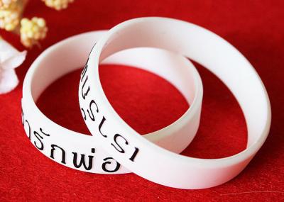 Vivid 3D Effect Custom Silicone Rubber Wristbands Recycled Top Grade Materials
