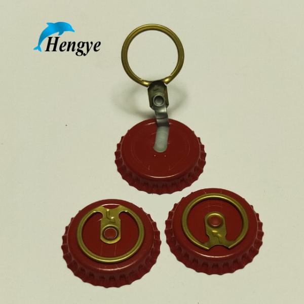pull ring crown cover 26mm level type easy opening pull ring crown caps for beer Beer pull ring cover beer crown cap