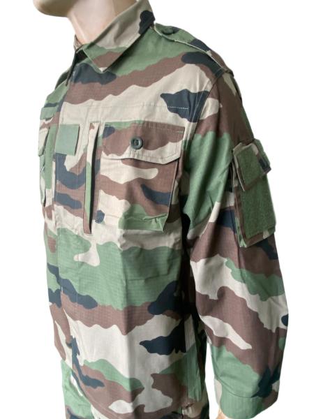 F2 Tactical Combat Uniform Set Camouflage Breathable Anti Static Formal Woven Fabric Uniforms French Military Uniform