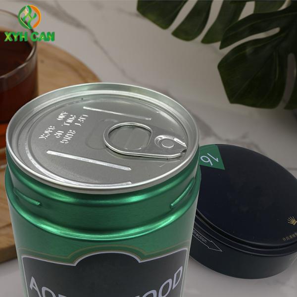 Thick 0.21mm Coffee Tin Can Brushing Polishing For Abalone Sardine Beans
