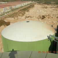 White PVC foil Single Membrane Biogas Cover Flame Resistant