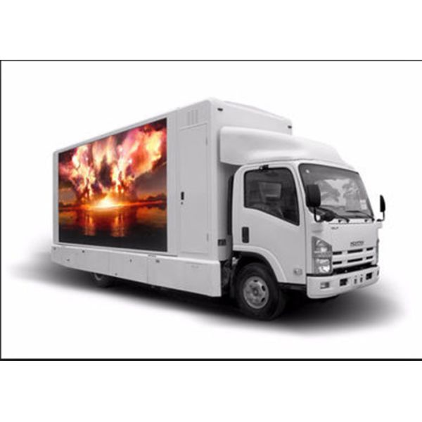 Commercial Truck Mobile Led Display , Led Trailer Screen For Promotion / Notice