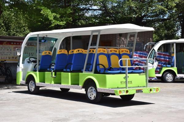 72V Low Speed Electric Sightseeing Car 14 Passengers Electric Personal Transport Vehicle