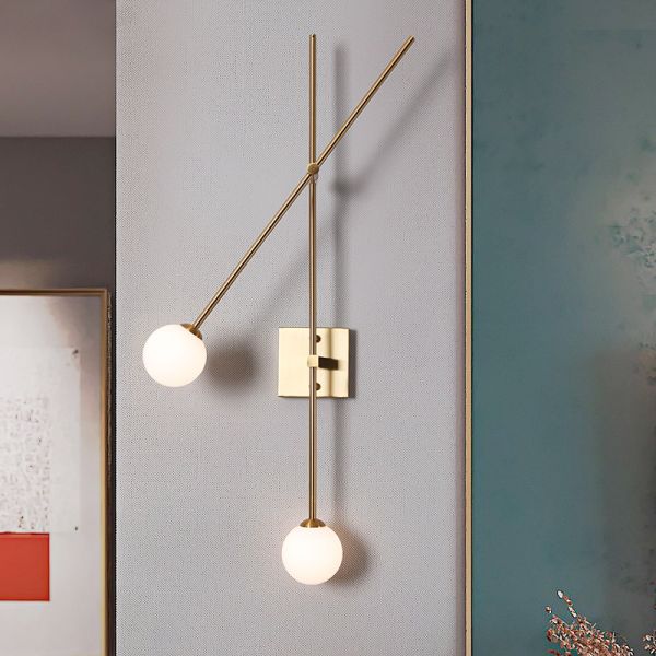 Nordic wall lamp post modern swing arm lamp lamp glass Ball Exclusive Tempo Wall Sconce(WH-OR-220)