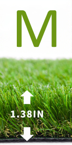 Garden Landscape Decor Plastic Carpet Mat Lawn Artificial Turf Synthetic Grass, Gym Patio Balcony Playground Backyard