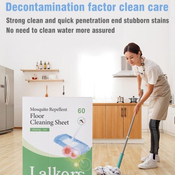 Lalkers Quick Dissolving Floor Cleaner Sheet Light Weight Disposable
