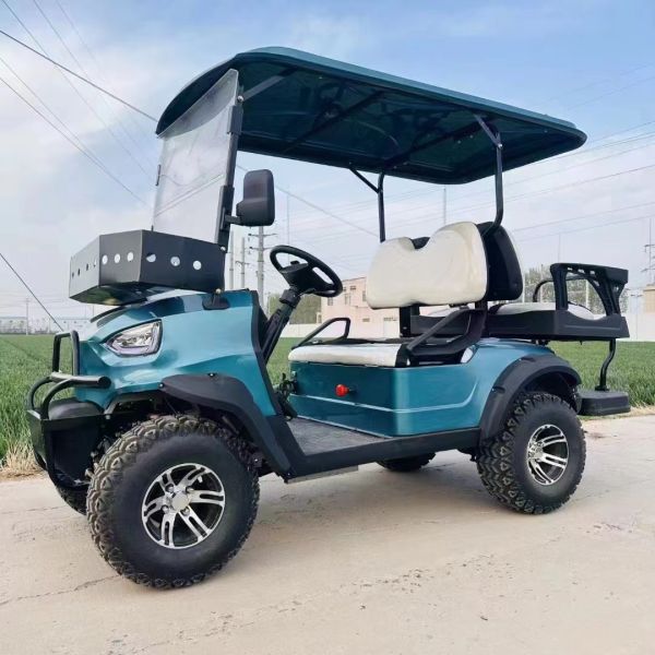 Electric Powered 2+2 Seater Golf Carts Buggy With Off Road Tyres New Design