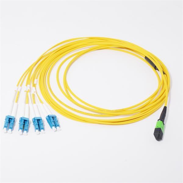 Núcleo do cabo de remendo 8 da fibra ótica da fuga de G657A MPO MTP