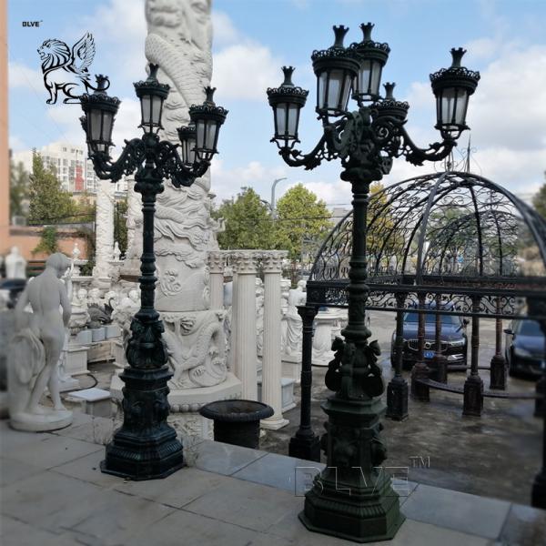 Garden Lamp Cast Iron Light Poles Antique Outdoor/Indoor Street Decorative