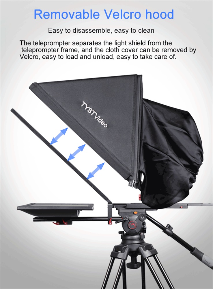 24-дюймовый телепромптер с 300-нитовым монитором яркости и пультом дистанционного управления