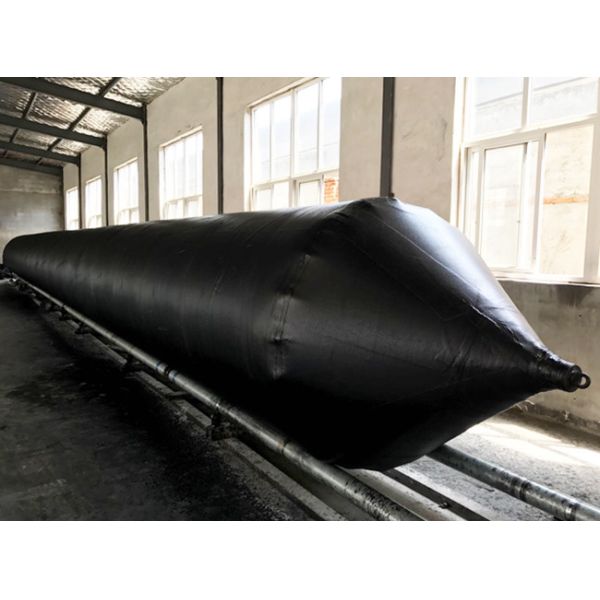 Balón de lanzamiento de buques de 2,5 m de duración Balón de elevación de rodillos de marina inflable