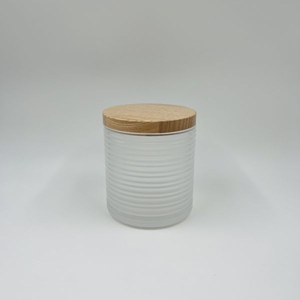 Accesorios modernos de baño de vidrio transparente forma redonda con madera parte botella de jabón de mano dispensador de jabón para el baño portabotellas de cepillo de dientes