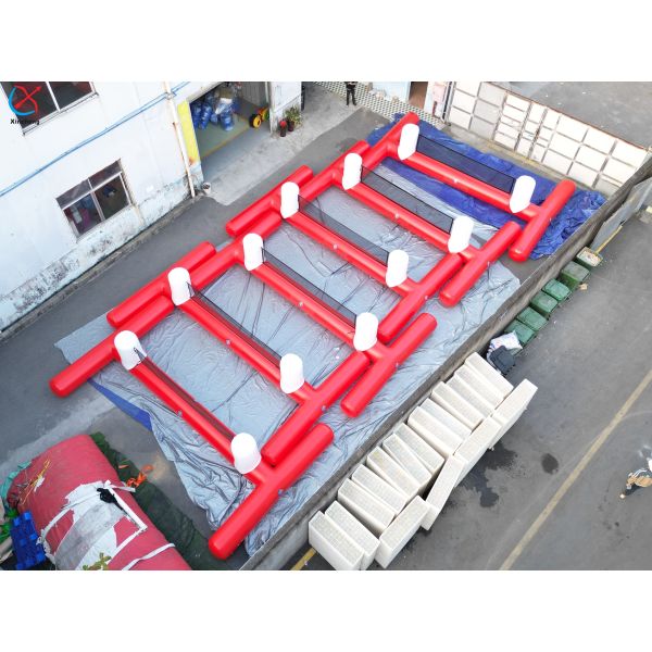 Commercial Inflatable Human Foosball Field Life-Size Table Soccer Game Arena