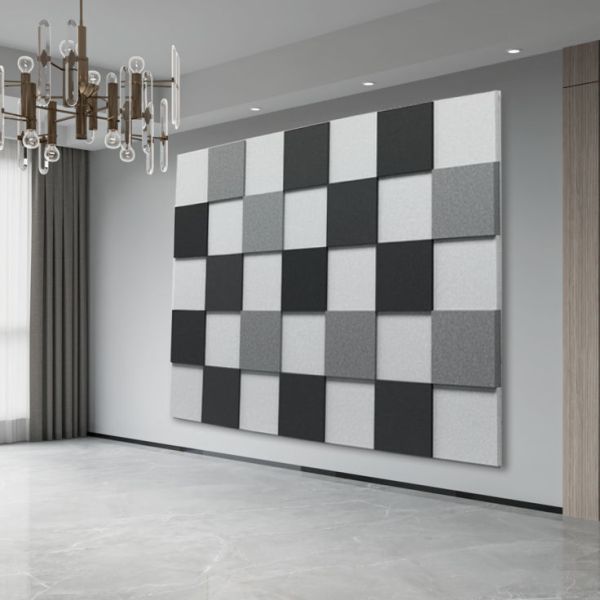 100% Polyester Pet 3d Soundproof Wall Panels Eco Friendly