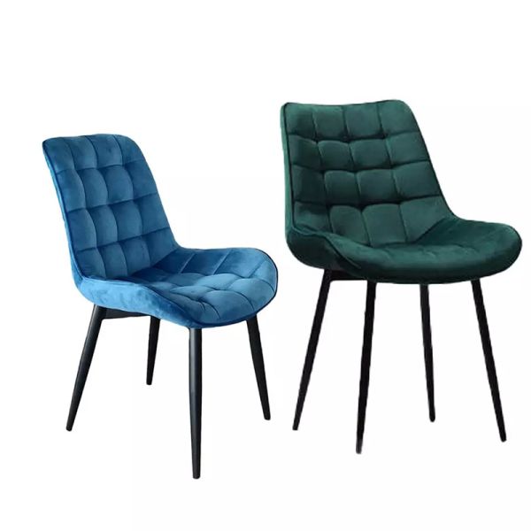 High Back Upholstered Fabric Dining Chair D52mm Dining Accent Chair Dirt Resistant