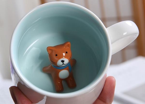 3D Creative Animal 13.5x8.5x8cm Personalised Ceramic Mugs