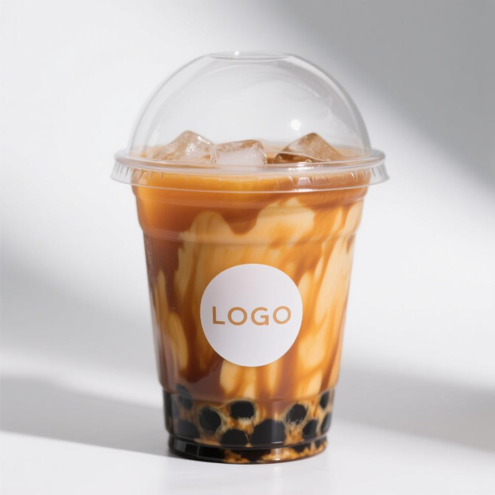 Single Wall Ice Cream PET Cups Wholesale Disposable Milk Tea Shop Plastic Cups for Juice