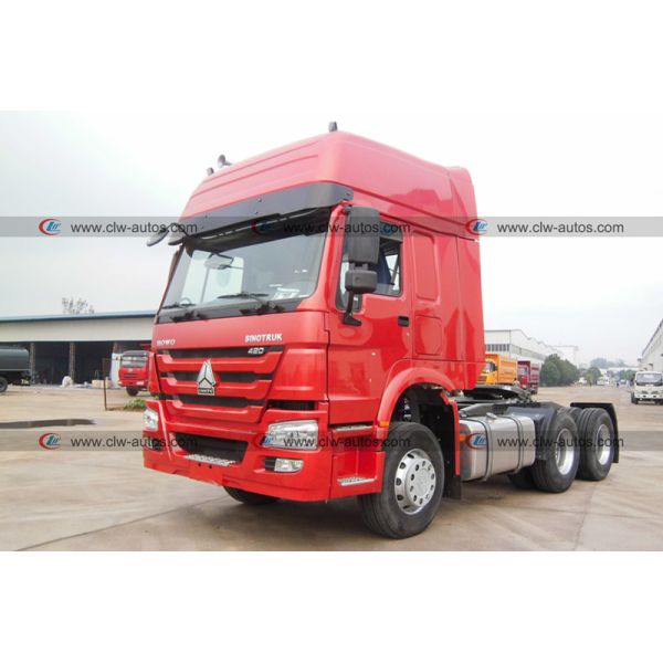 EURO de Sinotruk HOWO 6x4 420HP RHD 2 3 principais - caminhão do motor com cabeça do trator