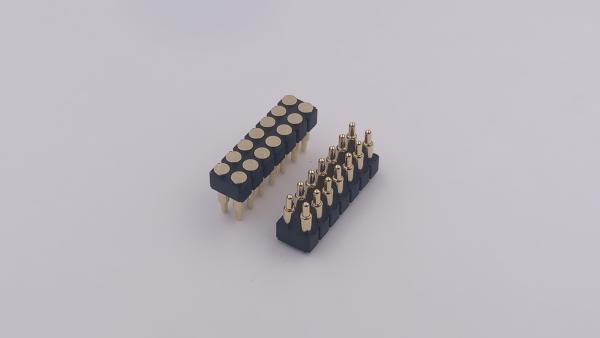Power Supply 14 Pins Pogo Pin Connector Magnetic SMT Male Gender
