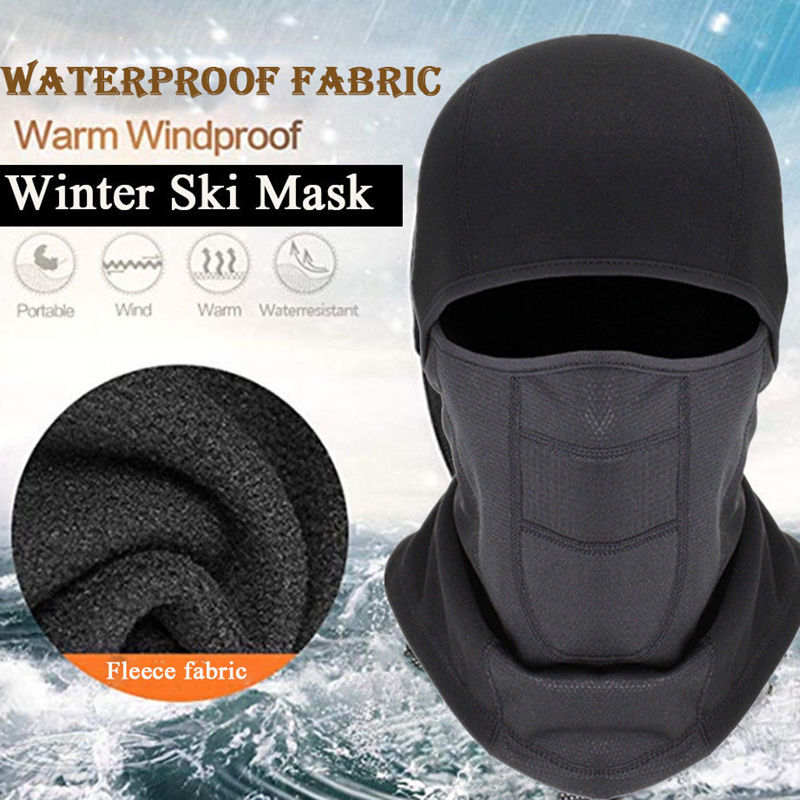 Windproof Polyester Breathable Winter Warm Stretchable Cycling Skiing Skimask Balaclava Custom Logo