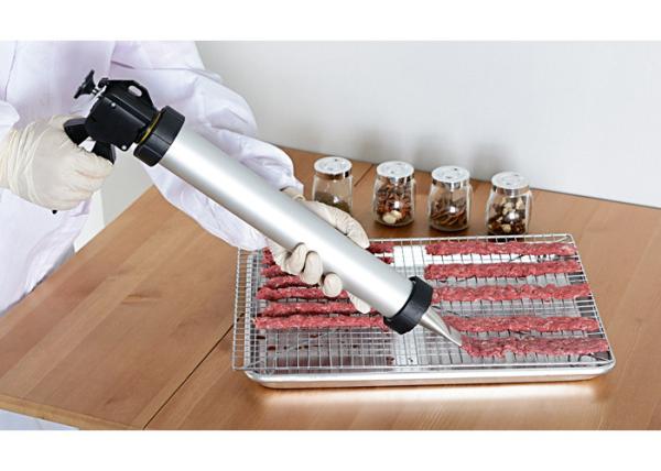 FAD Food Grade Aluminum Jerky Shooter Heavy Duty With Round And Flat Nozzle