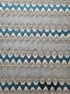 49" золото шнурует металлическую вышитую ткань для женщин одевает