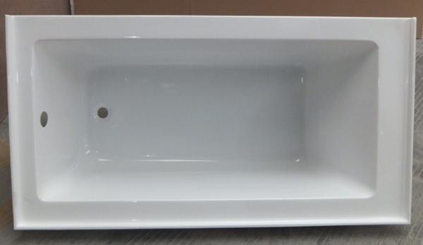 cUPC skirted acrylic small bathtub 3 sides tile flange 4mm pure acrylic sheet