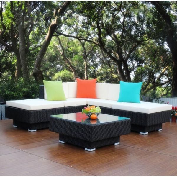 Leisure Aluminium PE Rattan Outdoor Wicker Sofa sets Garden Backyard wicker Patio sofa furniture