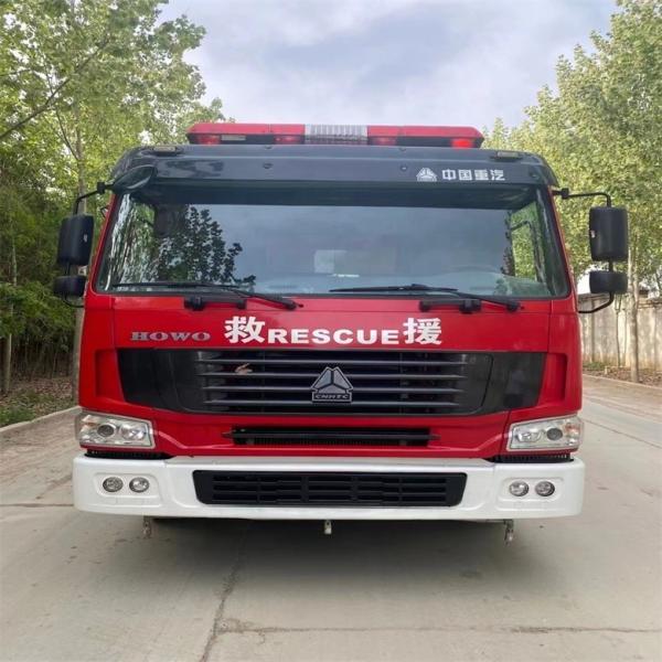 Good Condition Red Diesel Fuel Type Howo Fire Fighting Truck 16cbm Manual Transmission