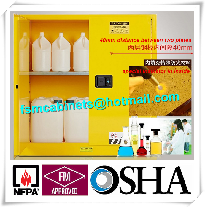 Australian Standard Fireproof  Cabinet , Industrial Safety Cabinets For Flammable Liquids