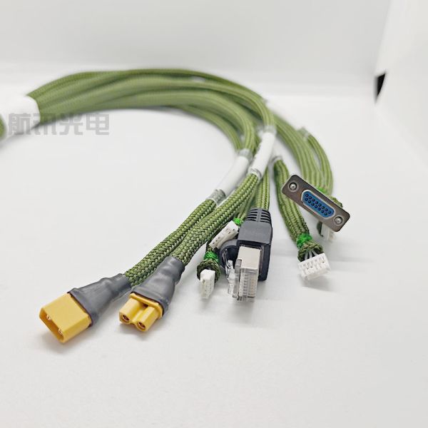 J30j-51tjl Rectangular Connector, One to Eight Cable, Customized Aviation Plug