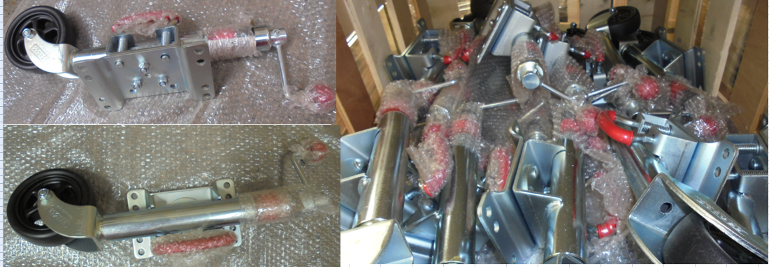 Верхний ветер 240mm поднимаясь сталь колеса жокея замены 6 дюймов