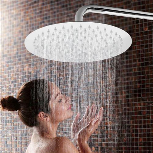 Multiple Size Overhead Rainfall Shower Head High Temperature Resistance