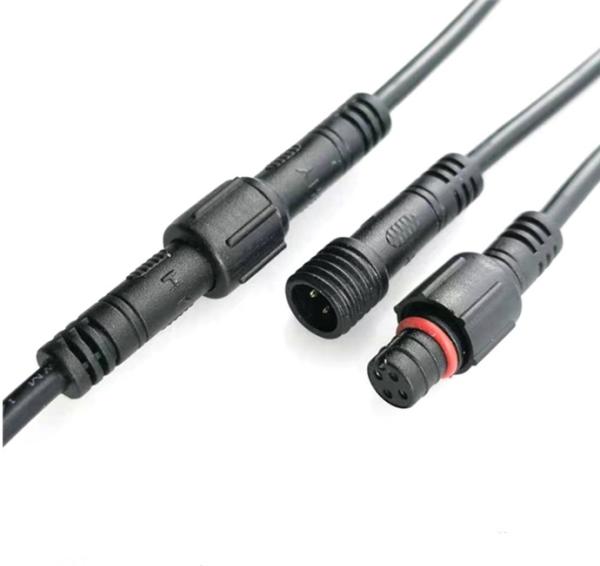 05 poles circular male female waterproof connector,3poles mini connector for LED Lighting