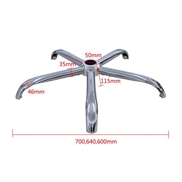 Modern Style 2.5 Kg Disassembly Assemble Design Office Chair Metal Base Replacement