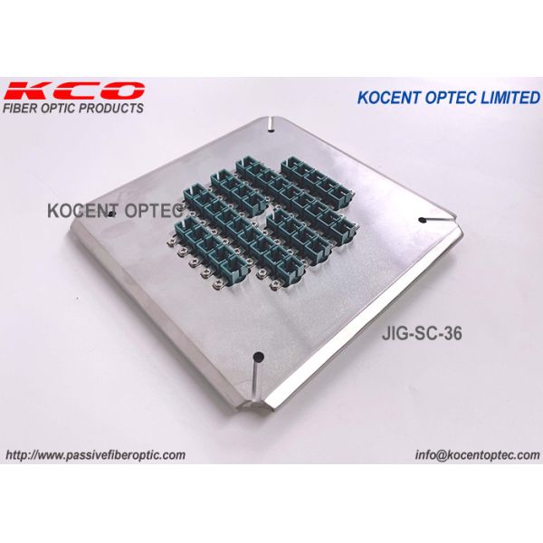 SC UPC APC Connector Fiber Optic Polishing Fixture 36 Positions For Optical Patch Cord Grinding Machine