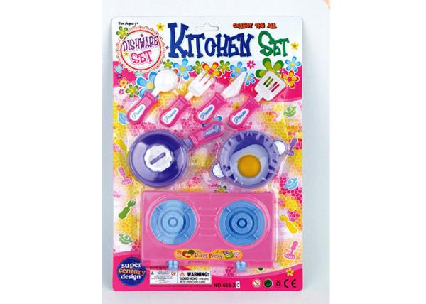 Pretend Play Kids Play Kitchen Set , Food Kitchen Cooking Set Toys 10 Pcs