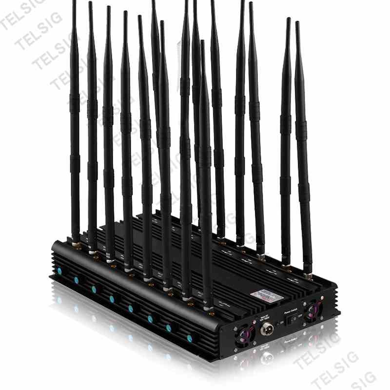 Блокатор RF бомбы Jammer сигнала сотового телефона 16 антенн анти- для GPS/Lojack/2/3/4G
