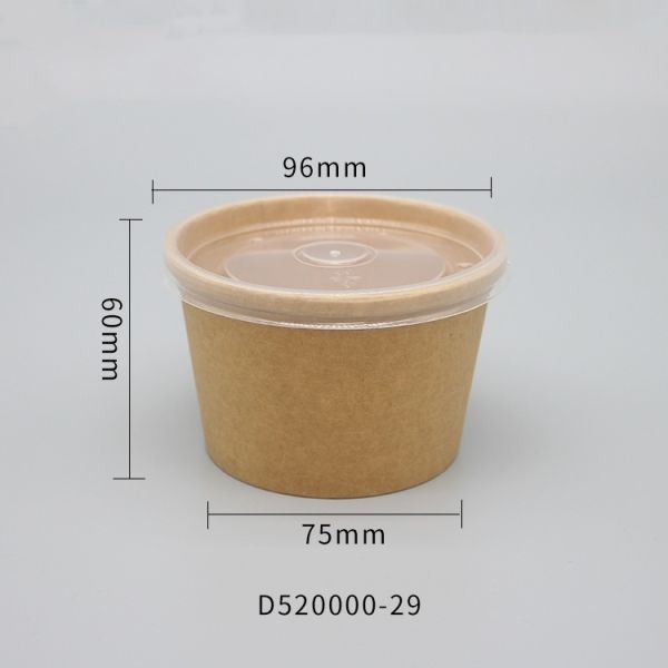 Disposable Customized Logo Kraft Paper Food Container with Return refunds Guarantee