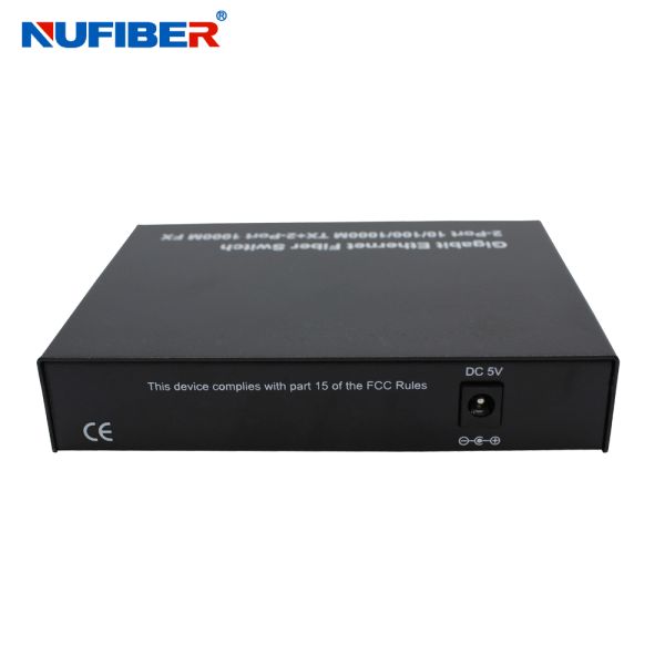 FCC Certificated 1000M Fiber Ethernet Switch With 2 Rj45 2 Fiber Port Gigabit Fiber Ethernet Switch