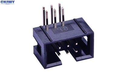 Right Angle 2 * 3 Box Header Connector 2.54 Mm Through Hole Withstand Voltage 500V
