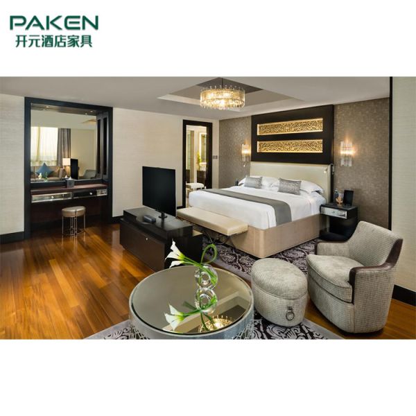 пятизвездочная мебель спальни гостиницы с роскошным стилем