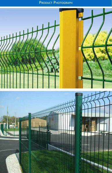 3D V Fold Fence Panel 4mm Wire Hot Dip Galvanized Powder Coated