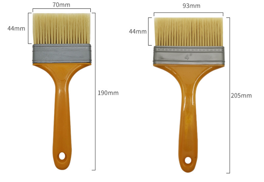 DIY Grade Wall Paint Brushes OEM Customizable Plastic Handle Painting Tools in Different Sizes-Wholesale