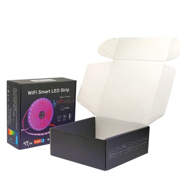 Biodegradable Purple Corrugated Paper Box , Custom Printed Mailer Boxes OEM
