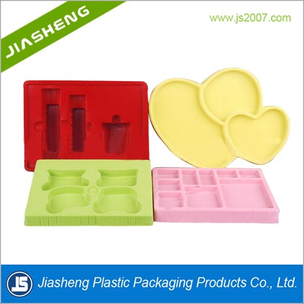 Luxury Artistic Flocking Tray For Cosmetic , Plastic Makeup Tray