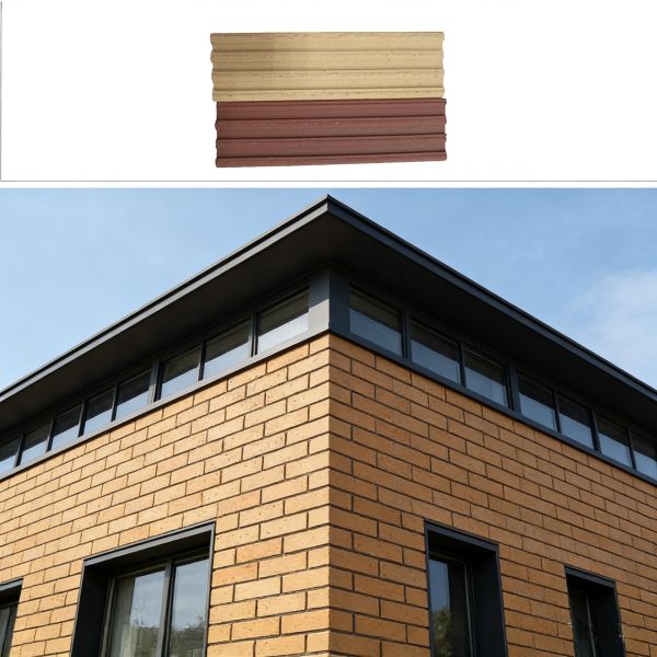 Textured Terracotta Brick Slips Eco-Friendly Clay Split Tiles Brick Tiles for Wall Cladding Interior and Exterior Facades