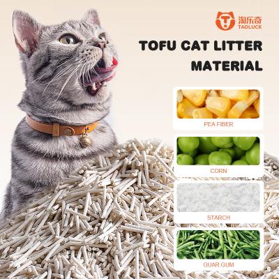 Forme rayée Tofu Litter de chat Plante Tofu naturel en masse Litter de chat
