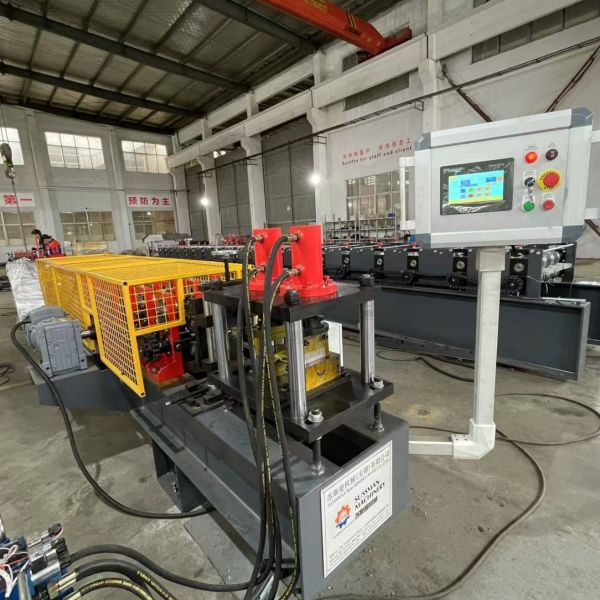 0.8-1.2mm Thickness Galvanized Steel Din Rail Roll Forming Machine for Electrical Cabinet Channel Rail