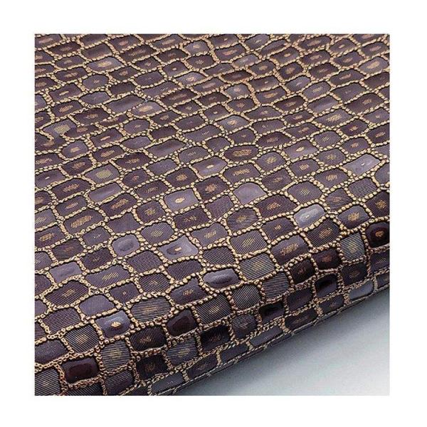 Vente en gros en Pvc de pierre de perle de grain motif en cuir synthétique artificiel emballage portefeuille boîte chaussures carnet de notes faux tissu en cuir